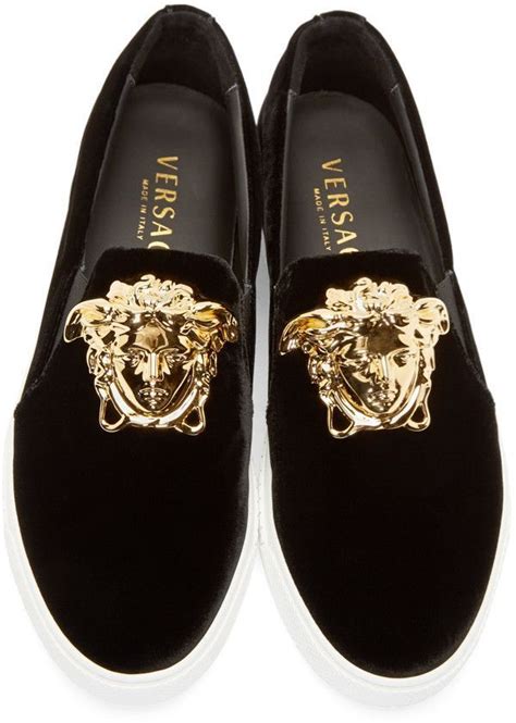 velvet versace oversized black medusa|VERSACE.